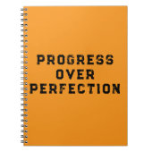 Carnet Progrès plutôt que perfection (Devant)