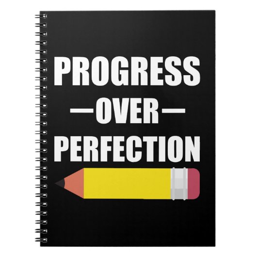 Carnet Progrès Plutôt que Perfection Retour à l'école Ens (Devant)