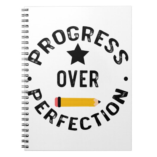 Carnet Progrès Plutôt que Perfection Retour à l'école Ens (Devant)