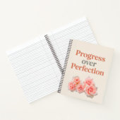 Carnet Progrès sur la perfection - Motivation 8,5 po x 11 (Intérieur)