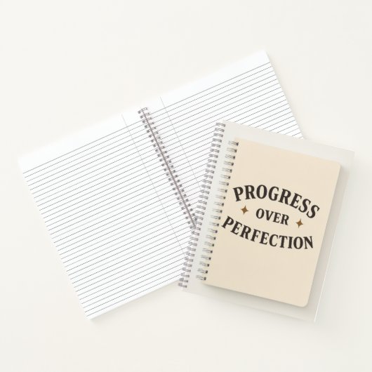 Carnet "Progrès sur la perfection" Spirale Motivationnell (Intérieur)