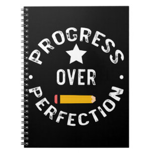 Carnet Progress Over Perfection Back To School Teacher