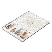 Carnet Projets de tricot alpacas (Côté gauche)