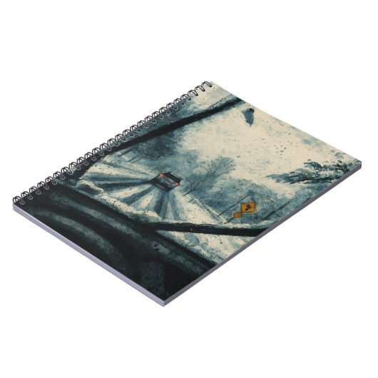 Carnet Promenade d'hiver à travers la neige - Vue pare-br (Côté gauche)