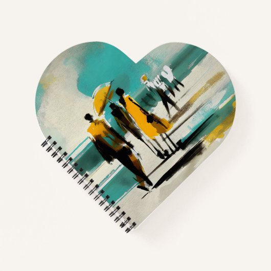 Carnet Promenade Ensoleillée – Figures Abstraites Dans Un (Devant)