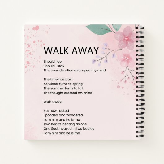 Carnet Promenez-vous - Poster de Courage Emaîtrise (Dos)