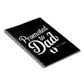 Carnet Promu À Papa EST 2025 Drôle Bientôt Être Papa (Côté Droit)