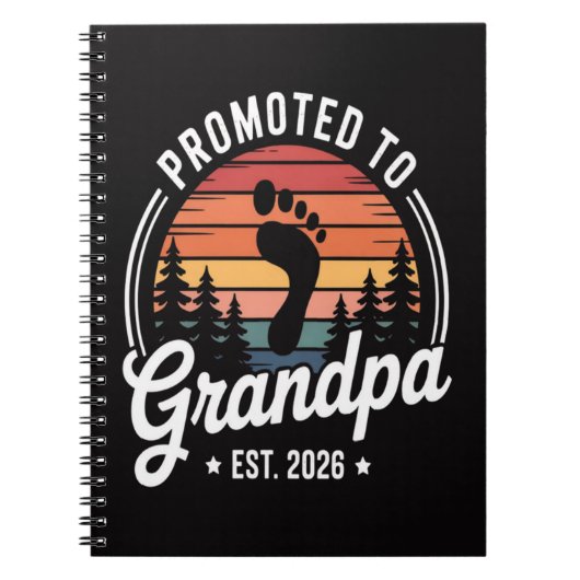 Carnet Promu grand-père dès 2026 (Devant)