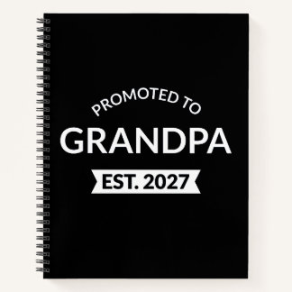 Carnet Promu Grand-Père Estimé 2027 Nouveau Papa II