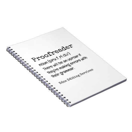 Carnet PROOFREADER Fun Definition Ils sont leur (Côté Droit)