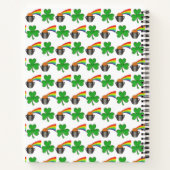 Carnet Propriété de Lucky Rainbow Pot d'or personnalisé (Dos)