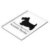 Carnet Propriété et exploitation d'un Terrier écossais -  (Côté gauche)