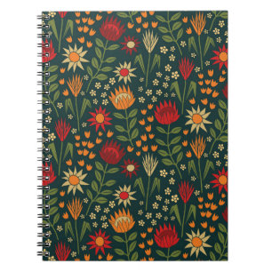 Carnet Protea Floral Block Imprimer Millefleur darnes
