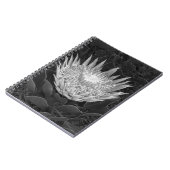 Carnet Protea noir et blanc (Côté gauche)
