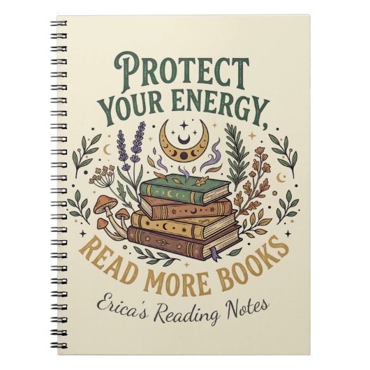 Carnet Protect Your Energy Read More Books Celestial (Devant)