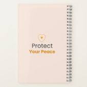 Carnet Protect Your Peace – Minimal Motivational Quote No (Verso)