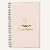 Carnet Protect Your Peace – Minimal Motivational Quote No (Recto)