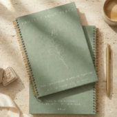 Carnet Protect Your Peace Sage Green Wedding Planner