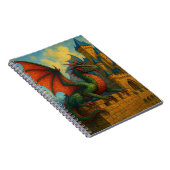 Carnet Protecteur de château de dragon médiéval (Côté Droit)