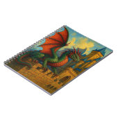 Carnet Protecteur de château de dragon médiéval (Côté gauche)