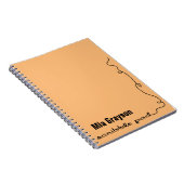 Carnet Protection orange personnalisée de griffonnage (Côté Droit)