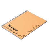 Carnet Protection orange personnalisée de griffonnage (Côté gauche)