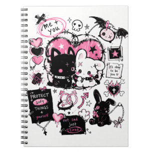 Carnet Protégez les choses douces Pastel Goth Anime
