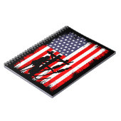 Carnet Proud American Lineman Patriotic Utility Worker (Côté gauche)