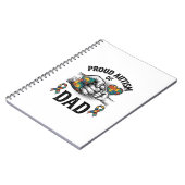 Carnet Proud Autism Dad Vintage Engraving Awareness Shirt (Côté gauche)