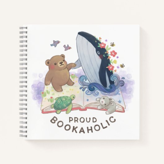 Carnet Proud Bookaholic: Magic of Books Illustration (Devant)
