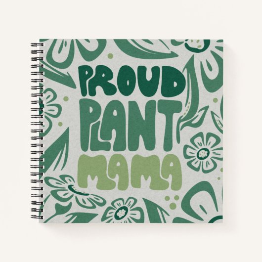 Carnet Proud Plant Mama – Bold Plant Lover (Devant)