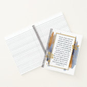 Carnet Proverbes 2:1-5 Mon fils, Si vous recevez mes paro (Intérieur)