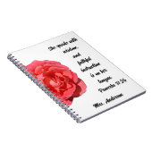 Carnet Proverbes 31:26 Appréciation de l'enseignant chrét (Côté Droit)