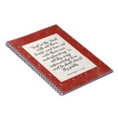 Carnet Proverbes 3:5-6 KJV Bible Verbe Image (Côté Droit)