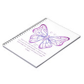 Carnet Proverbes Écriture Inspiration Papillon art (Côté gauche)