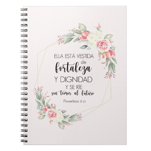 Carnet proverbios 31 25 Libreta con espiral (Devant)