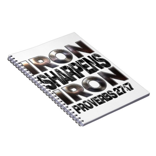 Carnet Proverbs 27-17 Iron sharpens Iron (Côté Droit)