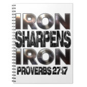 Carnet Proverbs 27-17 Iron sharpens Iron (Devant)
