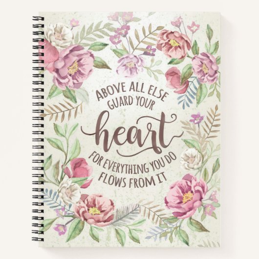 Carnet Proverbs 4:23 - Guard Your Heart For (Devant)