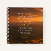 Carnet Psalm 91:4 Ailes d'ange chrétien (Devant)