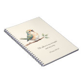 Carnet Psaume 118:14 avec Bird Notebook (Côté Droit)