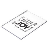 Carnet Psaume 126:5 Typographie des Écritures – Moissonne (Côté gauche)