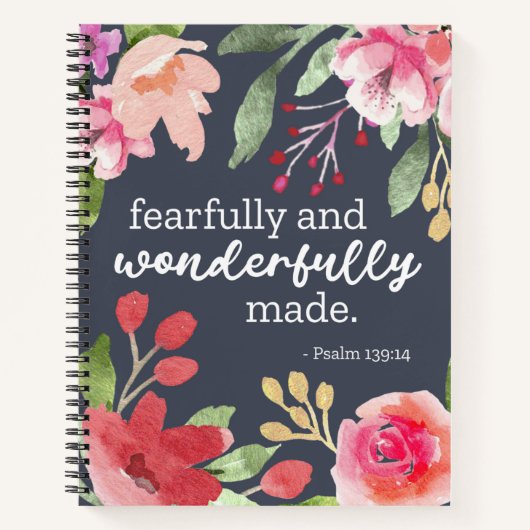 Carnet Psaume 139:14 - Fearful and Wonderful Fade (Devant)