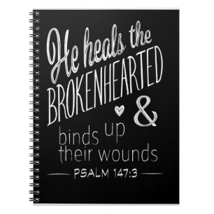 Carnet Psaume 147:3 Un message d'espoir et de guérison