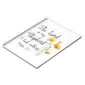 Carnet Psaume 23:1 Le Seigneur est mon Berger Fleur Jaune (Côté gauche)