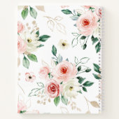 Carnet Psaume 23:3 Il rétablit mon âme Bible Verse & Rose (Dos)