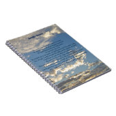 Carnet Psaume 23 Belle Bible Verse Christian Monogramme (Côté Droit)