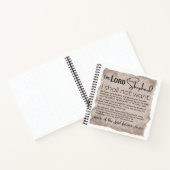 Carnet Psaume 23 Écriture biblique Papier Vintage (Intérieur)