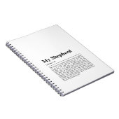 Carnet Psaume 23 Le Seigneur est mon Berger (Côté Droit)