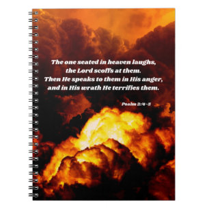Carnet Psaume 2 La Bible de la colère de Dieu Verse